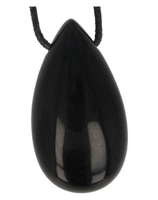 Ruben Robijn Ruben Robijn Edelsteen Druppel Hanger Obsidiaan Zwart (1st)