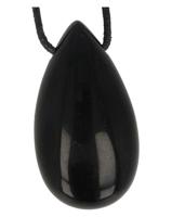 Ruben Robijn Ruben Robijn Edelsteen Druppel Hanger Obsidiaan Zwart (1st) - thumbnail