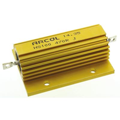 Arcol HS100 470R J Vermogensweerstand 470 Ω 200 W 1 stuk(s)