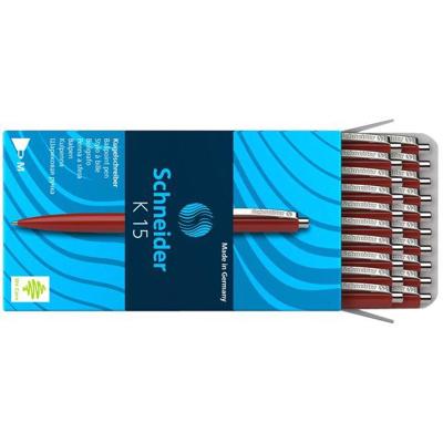 Balpen schneider k15 m rood | 20 stuks