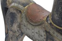 Decoratieve figuren Home ESPRIT Bruin Zwart Grijs Natuurlijk Paard 52 x 15 x 63 cm 50 x 15 x 63 cm - thumbnail