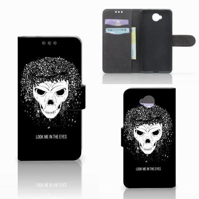 Telefoonhoesje met Naam Microsoft Lumia 650 Skull Hair Telefoonhoesje met Naam Microsoft Lumia 650 Skull Hair