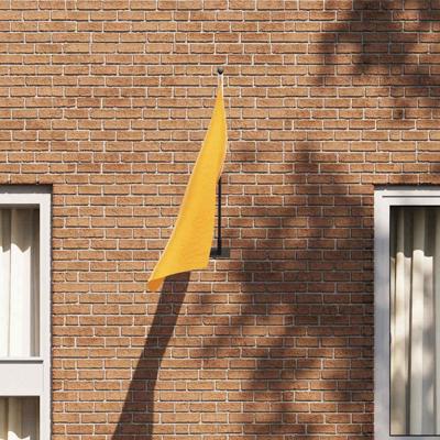 VidaXL Vlaggen mast houder zwart 13 x 6 x 0,2 cm staal
