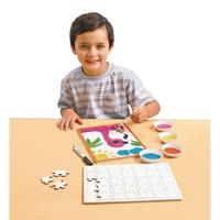 Colorations Maak je eigen houten puzzel, 6st. - thumbnail