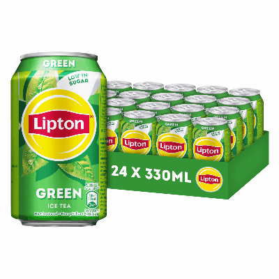 Lipton Ice Tea Green, blik van 33 cl, pak van 24 stuks