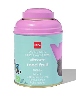 HEMA Bio zwarte thee citroen-rood fruit 75gr in blik