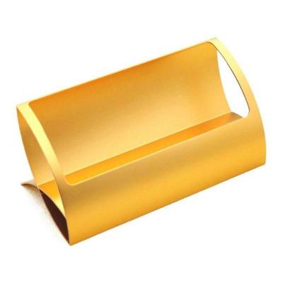 Creatieve metalen kaarthouders Opmerking houders voor Office display Desk visitekaartje houders Bureau accessoires staan clip (goud)