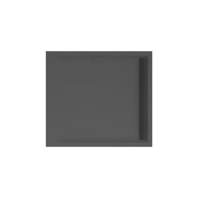 Douchevloer Xenz Easy Tray | 100x90 cm | Incl.Gootcover en Afvoersifon | Acryl | Rechthoek | Zwart mat