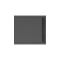 Douchevloer Xenz Easy Tray | 100x90 cm | Incl.Gootcover en Afvoersifon | Acryl | Rechthoek | Zwart mat - thumbnail