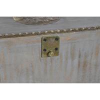 Wandtafel DKD Home Decor Olifant Wit Grijs Gouden Blik Mangohout 80 x 30 x 96 cm - thumbnail