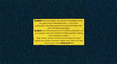 Dolezych Antislipmat | L500 cm B25 cm D8 mm | van granulaat | 1 wiel | 1 stuk - 06101108 06101108