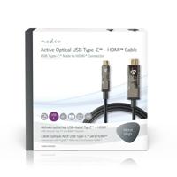 Nedis Actieve Optische USB-Kabel | USB-C Male | HDMI | 30 m | 1 stuks - CCBG6410BK300 CCBG6410BK300 - thumbnail
