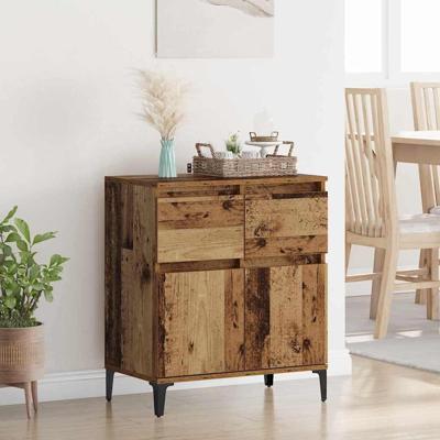 Dressoir Oud Hout 60 x 35 x 70 cm Gemonteerd hout en ijzer