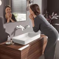 Hansgrohe Wastafelmengkraan Vivenis 2-gats Wandkraan 19.5 cm Mat Wit - thumbnail
