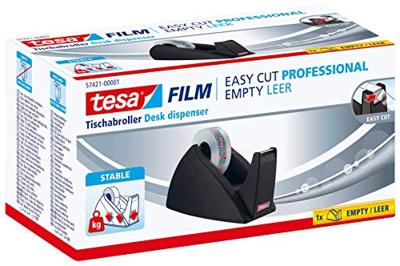 tesa Plakbanddispenser Easy Cut Zwart Rolbreedte (max.): 19 mm Rollengte (max.) 33 m