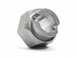 Brake hub (alloy cast/silver)