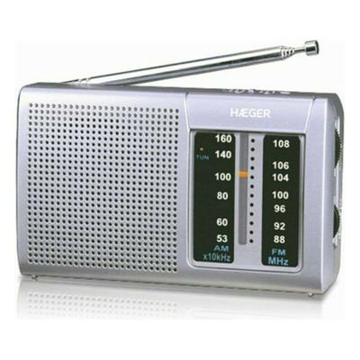 AM-/FM-radio Haeger PR-BIB.001A Grijs