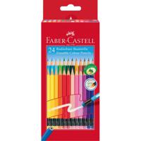Faber Castell FC-116625 Kleurpotloden Faber-Castell Etui 24 Stuks Uitwisbaar - thumbnail
