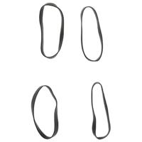 VidaXL Haarelastiekjes paard 1500 st silicone zwart - thumbnail