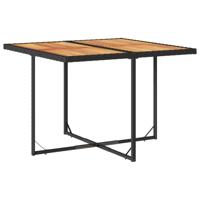 9-delige Tuinset poly rattan zwart - thumbnail