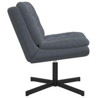 Draaibare Relaxstoel Donkergrijs 63 x 75 x 76 cm Fluweel - thumbnail