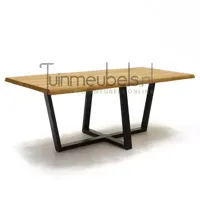 Tuintafel Spectral U-poot teak L200B100cm - thumbnail