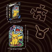 Ravensburger houten legpuzzel pokémon pikachu, 300st. - thumbnail