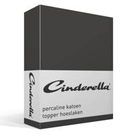 Cinderella Topper Hoeslaken Basic Percaline Antracite-200 x 200 cm - thumbnail