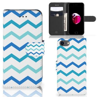 iPhone 7 | 8 | SE (2020) | SE (2022) | Telefoon Hoesje | Zigzag Blauw