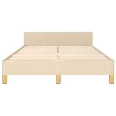 Bedframe zonder matras 120x200 cm stof crèmekleurig