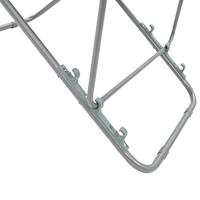 Strandstoelen inklapbaar 2 st staal en oxford stof bruin - thumbnail