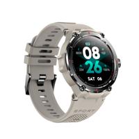 DCU TECNOLOGIC Smartwatch, GPS, touchscreen, amoled HD, 14 sportmodi, meldingen, apps en oproepen, IP68, grijs - thumbnail