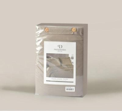 Primaviera Deluxe Hotel stripe Taupe 240 x 200/260 cm