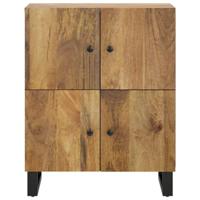 Dressoir met 4 deuren 60x33x75 cm massief mangohout - thumbnail