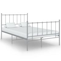 Bedframe metaal grijs 120x200 cm - thumbnail