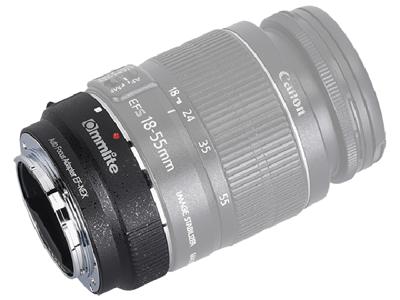 Commlite Electronic AF lens mount adapter from EF lens to E-Mount Camera zwart