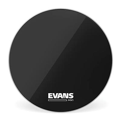 Evans BD22MX1B MX1 Black marching bassdrumvel 22 inch