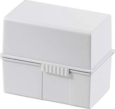 HAN HAN - Kartei - für A7 - Kapazität: 300 Karten 977-11 Kaartenbox Lichtgrijs Aantal kaarten (max.): 300 kaarten DIN A7 liggend Staalscharnier, Deksel als