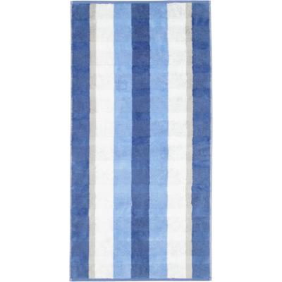 Cawö Cawo Noblesse Stripes Gastendoekje 30x50 saphir