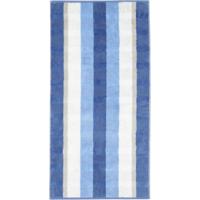 Cawö Cawo Noblesse Stripes Gastendoekje 30x50 saphir - thumbnail