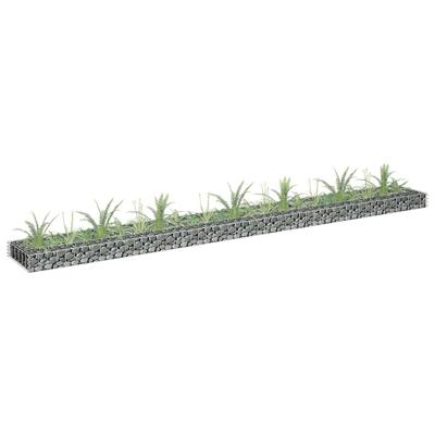 VidaXL Gabion plantenbak verhoogd 270x30x10 cm gegalvaniseerd staal
