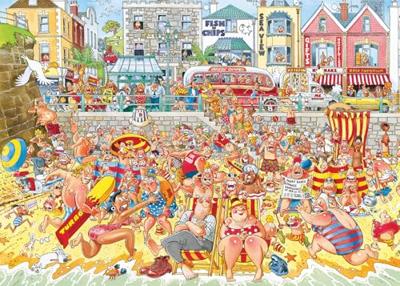Jumbo Wasgij retro original 8 legpuzzel - vloed!, 1000st. Jumbo Wasgij retro original 8 legpuzzel - vloed!, 1000st.