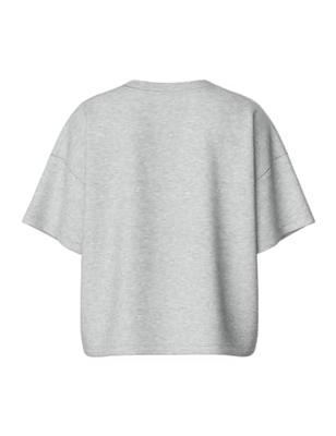 - Loungewear Top - Summer 2/4 wijde top - Oversized jogging T-shirt korte mouw - S - Grijs - S