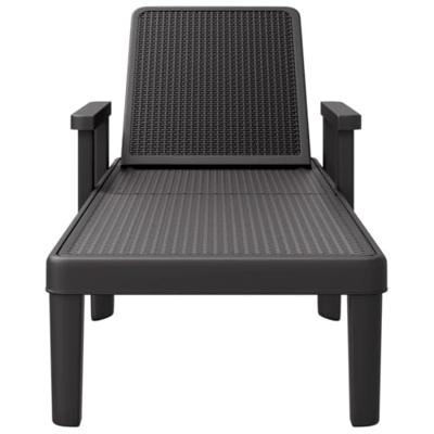 Ligbed 159x68x83,5 cm polypropeen zwart Ligbed 159x68x83,5 cm polypropeen zwart