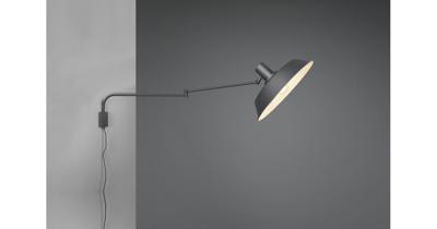 Trio Wand lampBolder mat zwart - 200300132