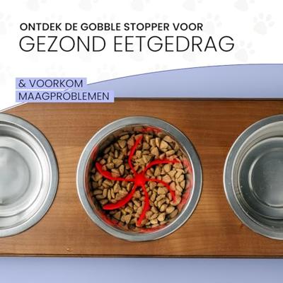 Eat Slow Live Longer Gobble Stopper M Blue - thumbnail