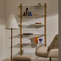 Kave Home Wandrek 'Sitra' Eikenhout en glas, 202 x 90cm - thumbnail