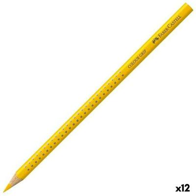 Kleurpotloden Faber-Castell Colour Grip Geel (12 Stuks)