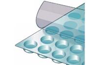 Fonteyn | Zomerafdekking blauw-zwart 4 mtr breed - prijs per strekkende 1 meter - thumbnail