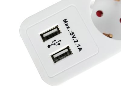 Equip 245554 245554, 1.8 m, Indoor, Type F, Type F (CEE 7/4), 1.5 mm², Plastic